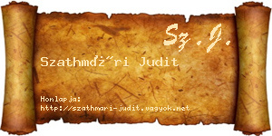 Szathmári Judit névjegykártya